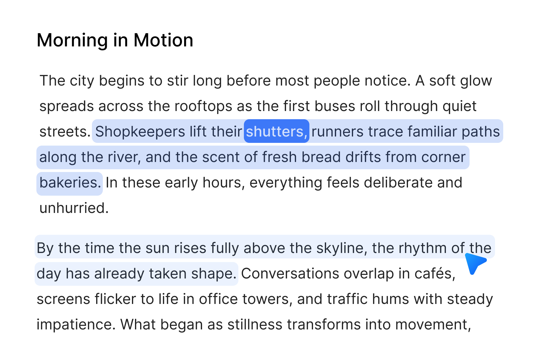 Follow Along in Real Time